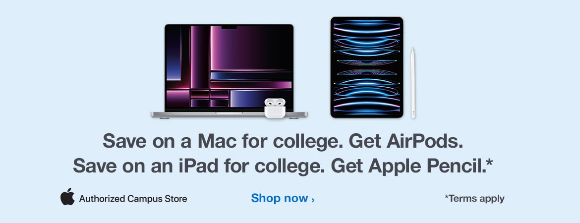 Buy a Mac or iPad for college. Get Airpods.