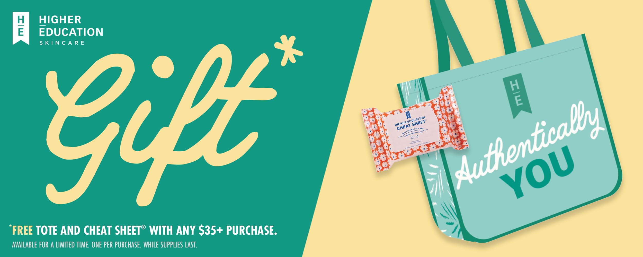 Free Tote and Cheet Sheet® with any $35+ Purchase. Available for a limited time. One per purchase. While supplies last.